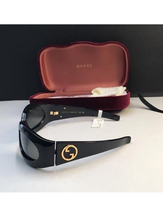 ? - New Authentic Gucci GG1247S 001 60 Black Sunglasses main image 6